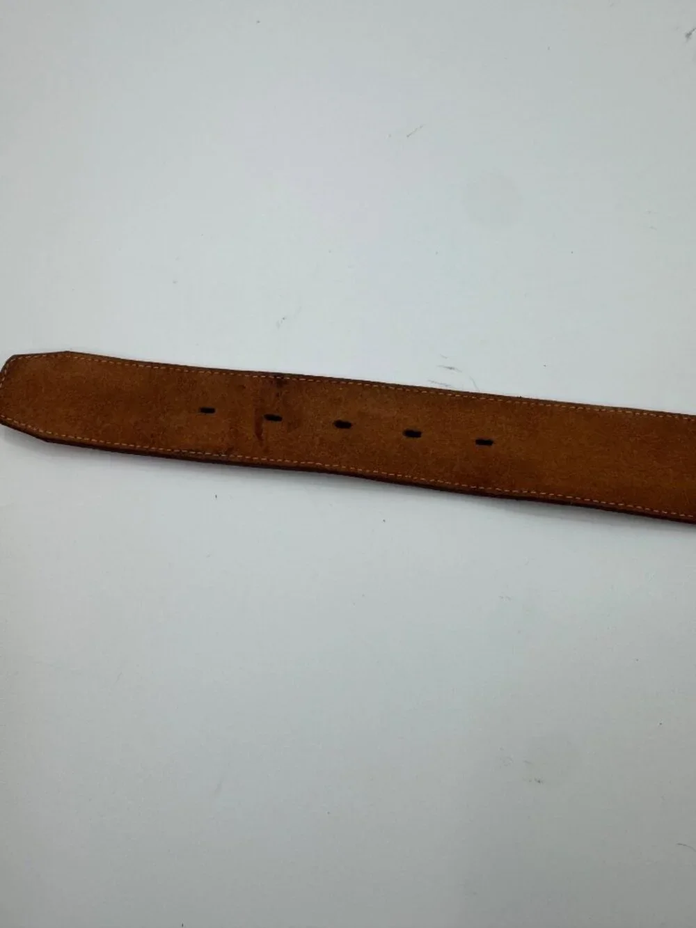 Nocona USA Genuine Lizard Leather Belt Strap Brown Size 32  Vintage Style